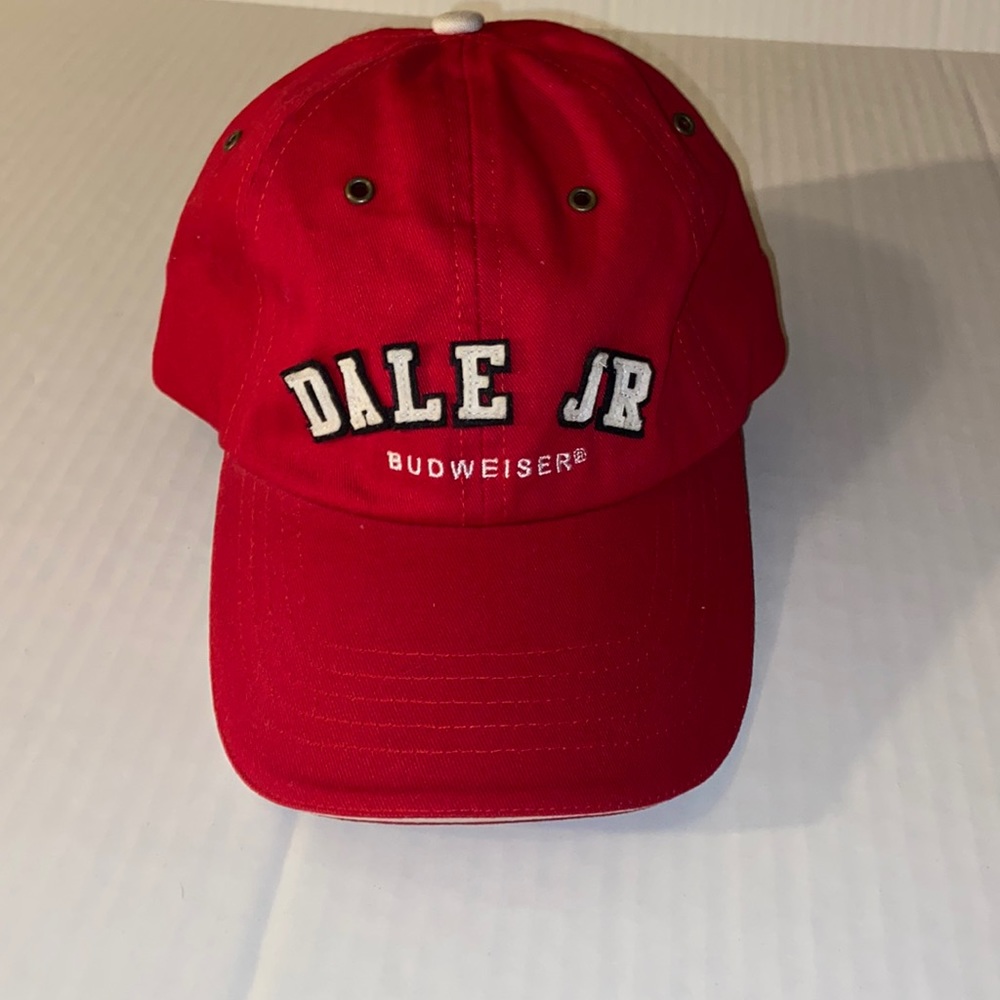 Chase Authentics Budweiser Dale Jr. Number 8 Adjustable Strap Hat Cap
